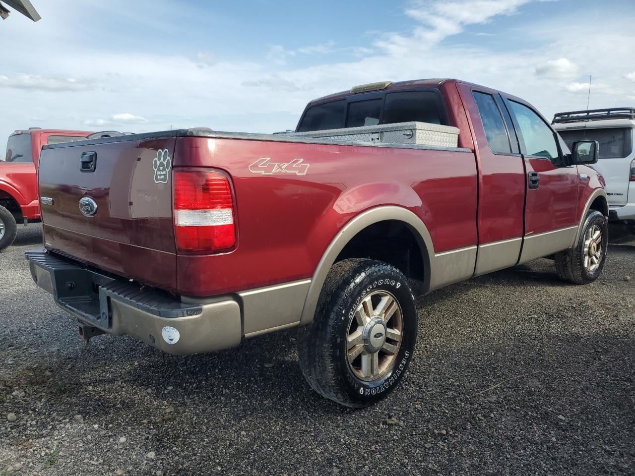 FORD F150 2004 burgundy 4dr ext gas 1FTPX14564NC39339 photo #4