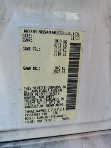 VIN 1N4AL3AP9EC174721 2014 Nissan Altima, 2.5 no.12