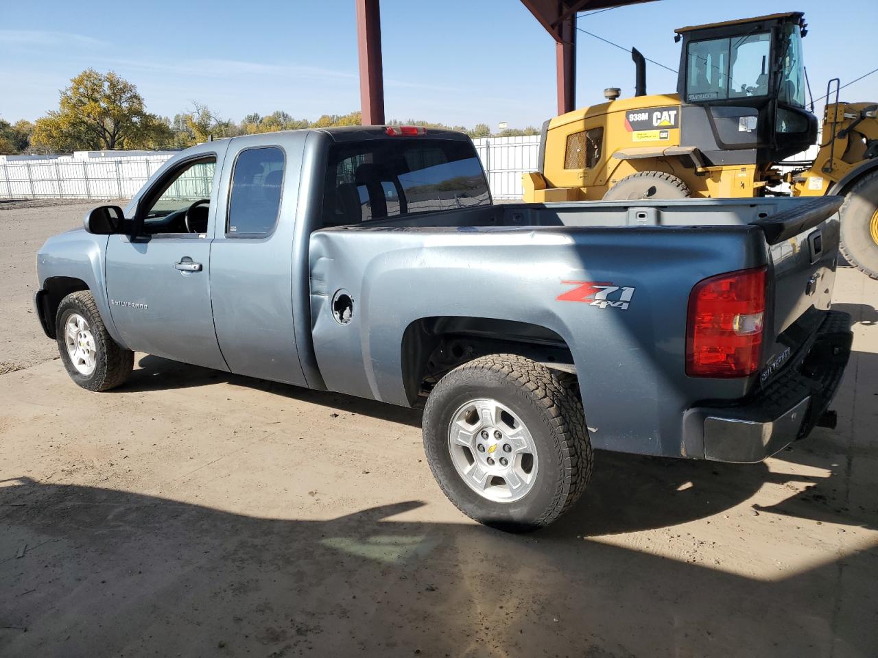 CHEVROLET SILVERADO 2008 blue 4dr ext gas 2GCEK19J981223901 photo #3