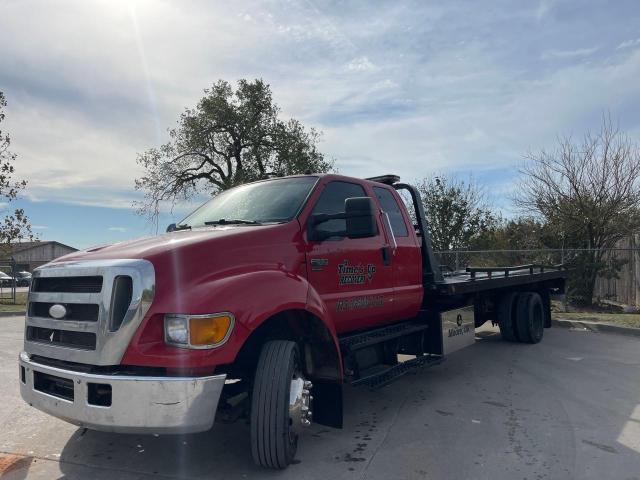 FORD F650 SUPER 2007 red conventi diesel 3FRNX65FX7V507140 photo #3