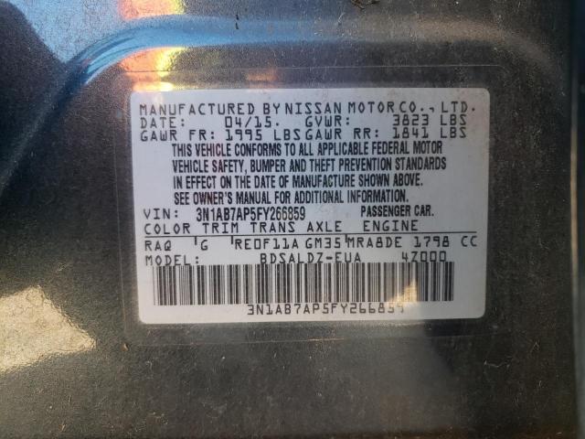 VIN 3N1AB7AP5FY266859 2015 Nissan Sentra, S no.12