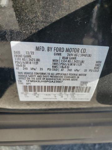 2023 FORD EXPLORER T 1FMSK8JH0PGA23667