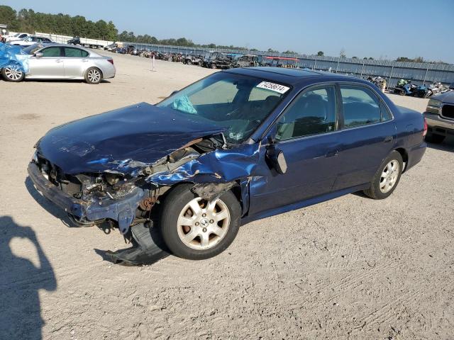 HONDA ACCORD EX 2002 blue sedan 4d gas 1HGCG56672A073110 photo #1