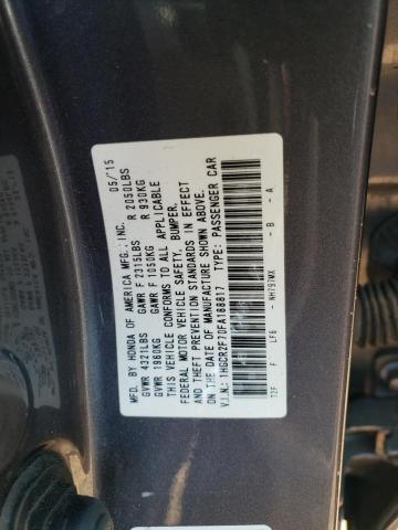 VIN 1HGCR2F70FA188817 2015 Honda Accord, EX no.12