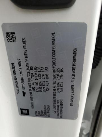 2021 CADILLAC ESCALADE S - 1GYS3EKL1MR270077