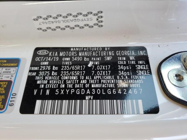 2020 KIA SORENTO L - 5XYPGDA30LG642467