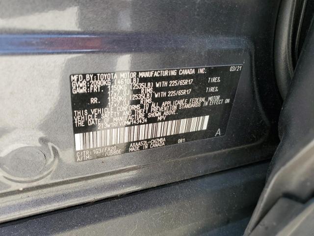 VIN 2T3W1RFV0MW143434 2021 Toyota RAV4, Xle no.13