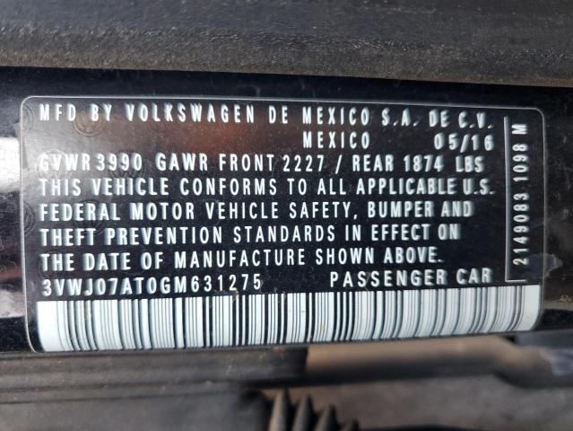 2016 VOLKSWAGEN BEETLE SE 3VWJ07AT0GM631275