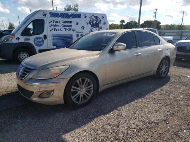 HYUNDAI GENESIS 4. 2009 beige  gas KMHGC46F79U051991 photo #1