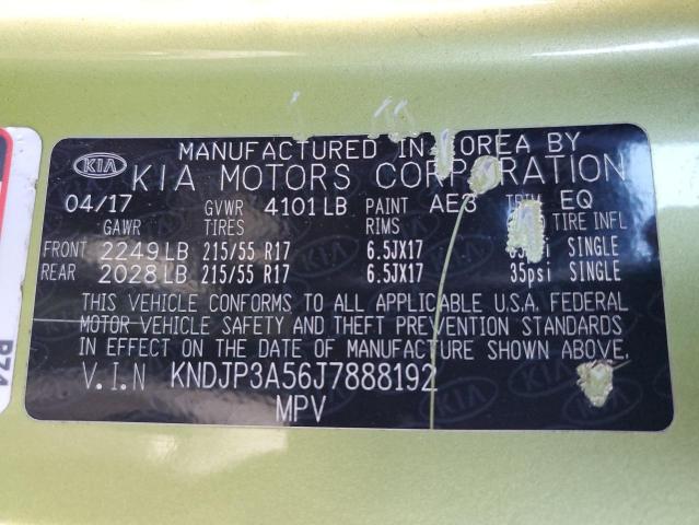 VIN KNDJP3A56J7888192 2018 KIA Soul, + no.13