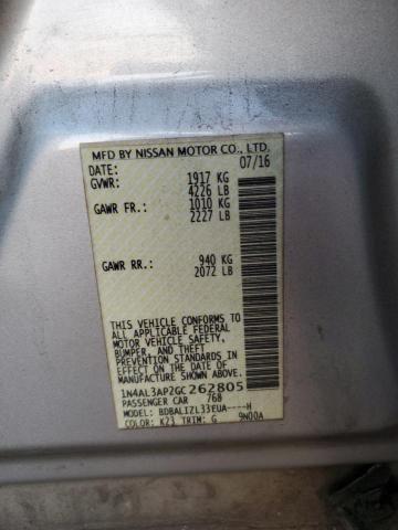 2016 NISSAN ALTIMA 2.5 - 1N4AL3AP2GC262805