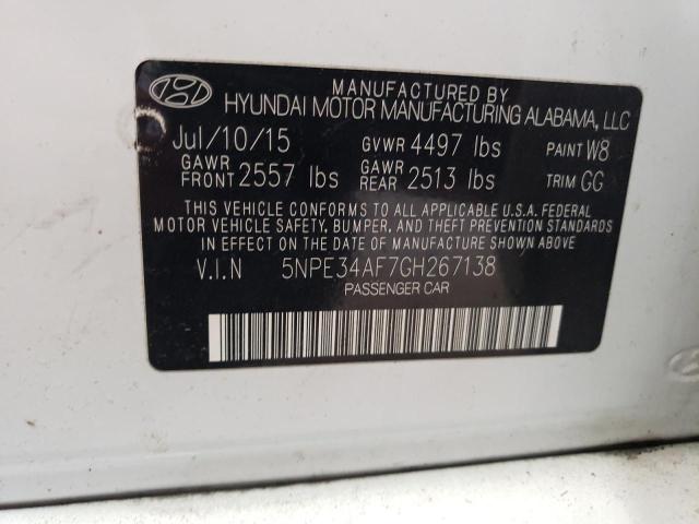 2016 HYUNDAI SONATA SPO - 5NPE34AF7GH267138