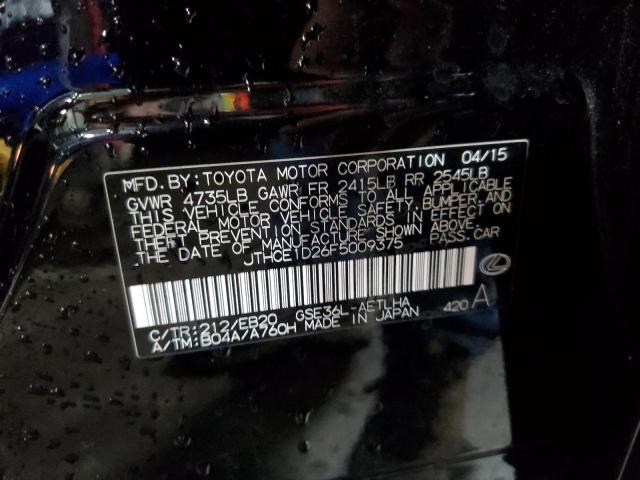 2015 LEXUS IS 350 - JTHCE1D26F5009375