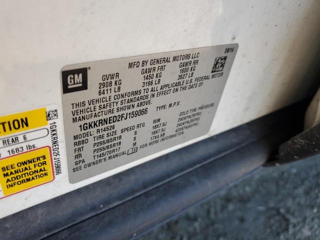 2015 GMC ACADIA SLE - 1GKKRNED2FJ159066