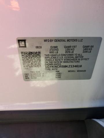 VIN 1GYKNCRS8KZ134618 2019 Cadillac XT5, Luxury no.14