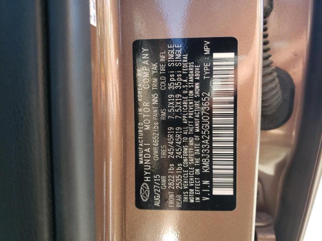 2016 HYUNDAI TUCSON LIM - KM8J33A25GU073652