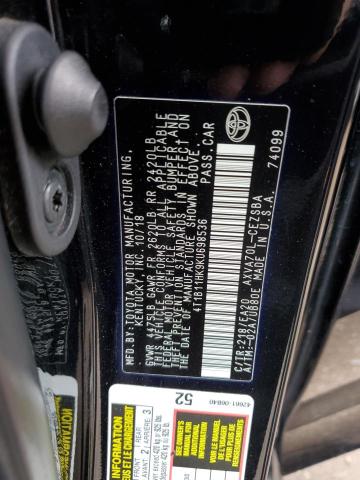 VIN 4T1B11HK9KU698536 2019 Toyota Camry, L no.12