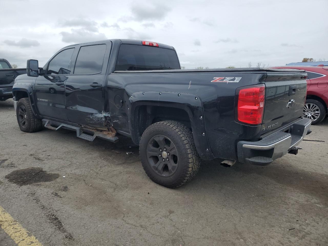 CHEVROLET SILVERADO 2014 black  gas 3GCUKREC5EG220644 photo #3