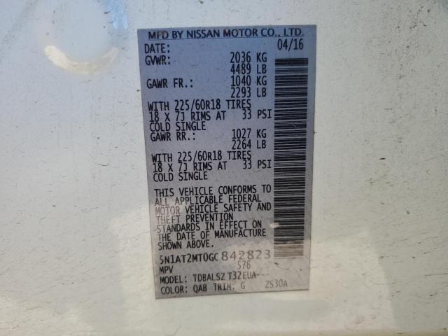 2016 NISSAN ROGUE S - 5N1AT2MT0GC842823
