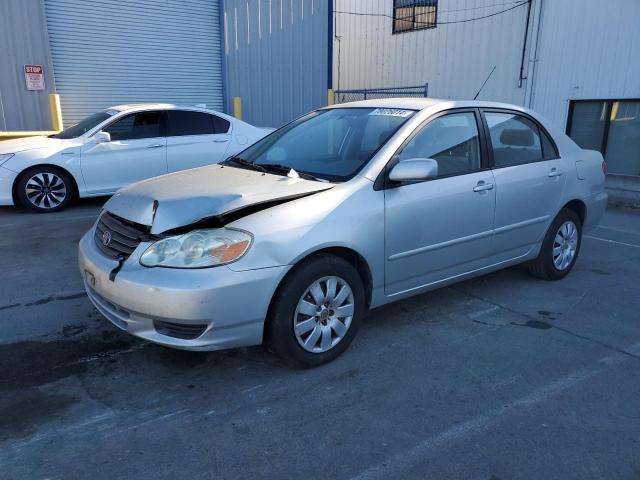 TOYOTA COROLLA CE 2003 gray  gas JTDBR32EX32006518 photo #1