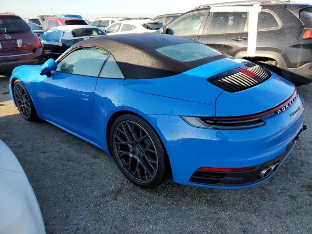 PORSCHE 911 CARRER 2022 blue  gas WP0CB2A94NS244388 photo #3