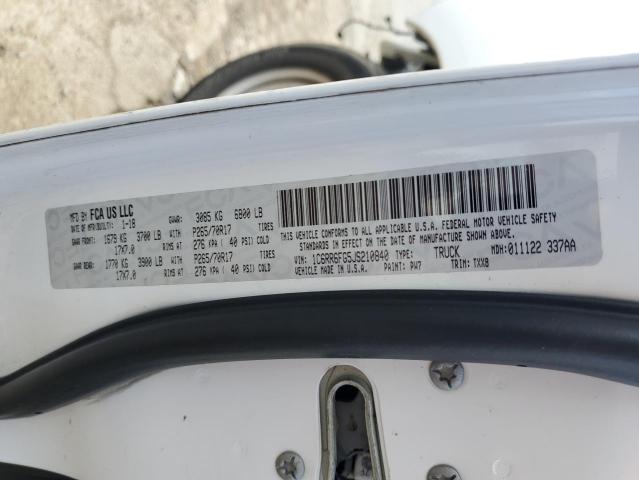 2018 RAM 1500 ST 1C6RR6FG5JS210840