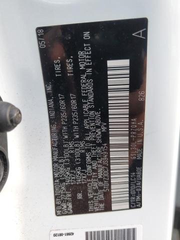 2018 TOYOTA SIENNA XLE - 5TDYZ3DC7JS949154