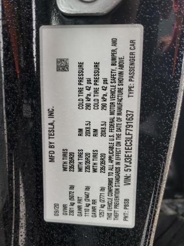 2020 TESLA MODEL 3 - 5YJ3E1EC3LF791637