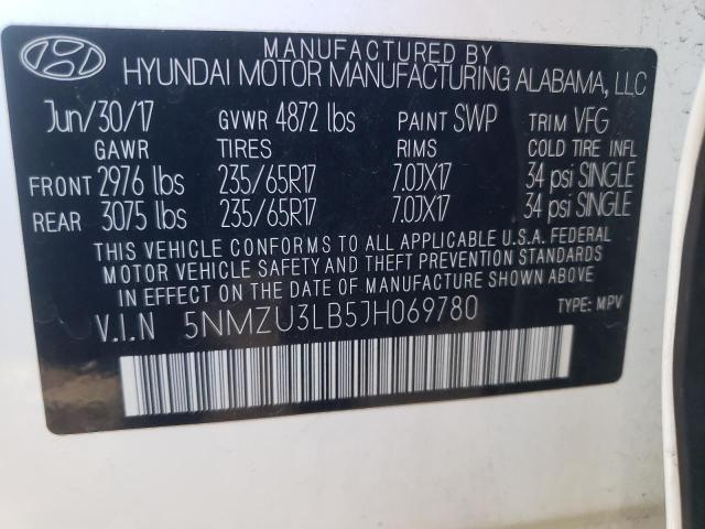 2018 HYUNDAI SANTA FE S - 5NMZU3LB5JH069780