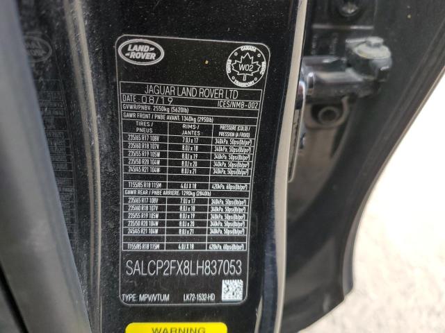 2020 LAND ROVER DISCOVERY - SALCP2FX8LH837053