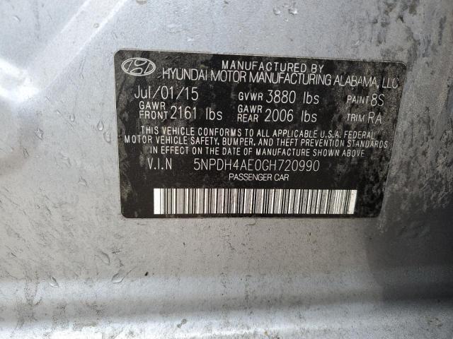 2016 HYUNDAI ELANTRA SE - 5NPDH4AE0GH720990