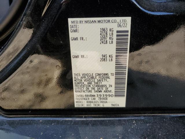 2022 NISSAN ALTIMA S - 1N4BL4BV8NN393990