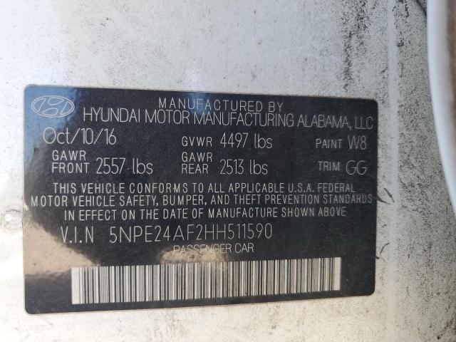 2017 HYUNDAI SONATA SE - 5NPE24AF2HH511590