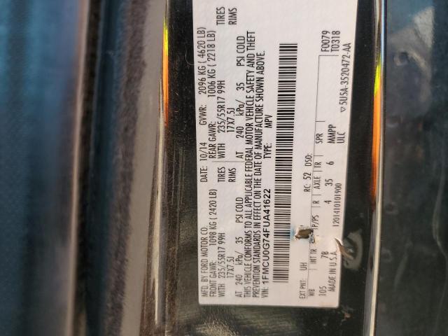 VIN 1FMCU0G74FUA41622 2015 Ford Escape, SE no.14