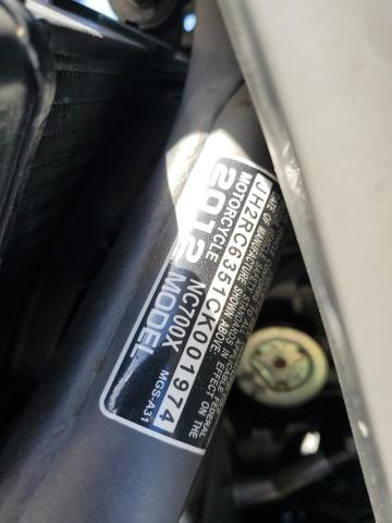 2012 HONDA NC700X JH2RC6351CK001974