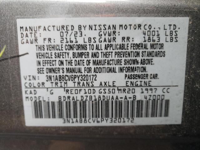 2023 NISSAN SENTRA SV - 3N1AB8CV6PY320172