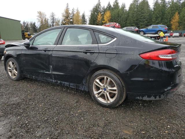 FORD FUSION SE 2018 black  gas 3FA6P0HD1JR175362 photo #3