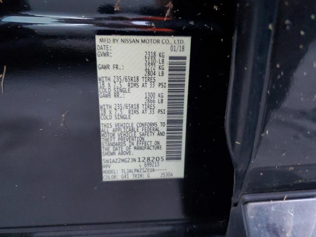 2018 NISSAN MURANO S - 5N1AZ2MG2JN128205