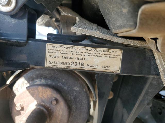 2018 HONDA SXS1000 M5 - 1HFVE0423J4204052