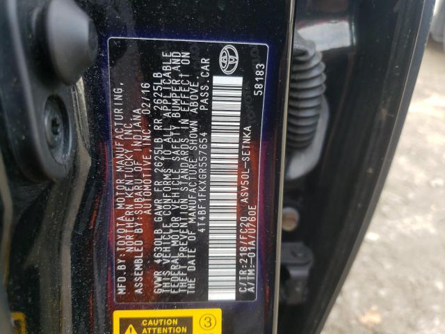 2016 TOYOTA CAMRY LE - 4T4BF1FKXGR557654