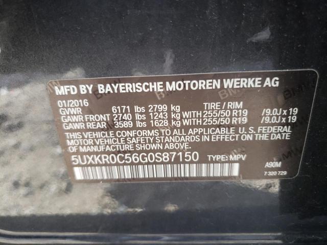 2016 BMW X5 XDRIVE3 - 5UXKR0C56G0S87150