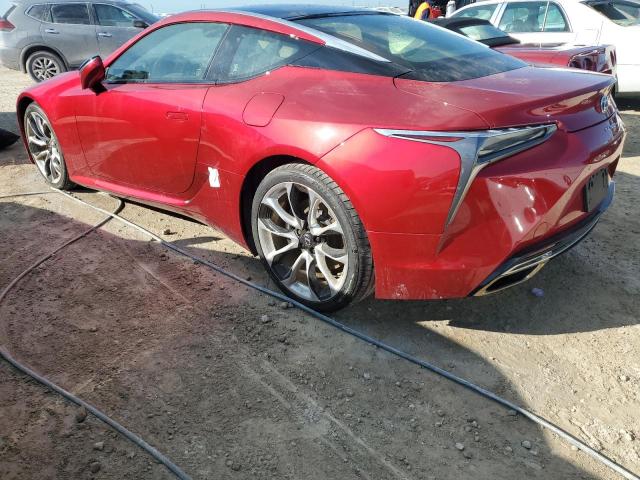 LEXUS LC 500 2018 red  gas JTHHP5AY8JA003187 photo #3