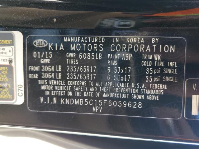 VIN KNDMB5C15F6059628 2015 KIA Sedona, LX no.14