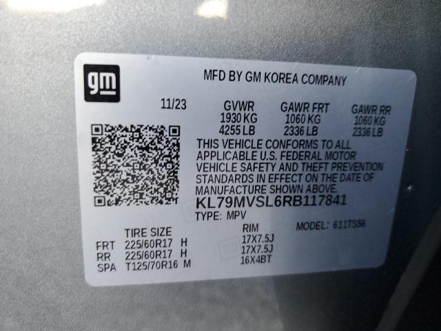 2024 CHEVROLET TRAILBLAZE - KL79MVSL6RB117841