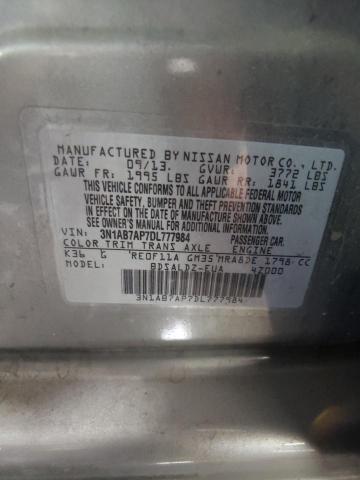 VIN 3N1AB7AP7DL777984 2013 Nissan Sentra, S no.13