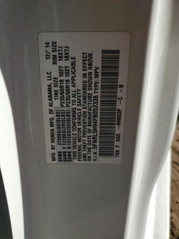 VIN 5FNRL5H94FB052336 2015 Honda Odyssey, Touring no.13