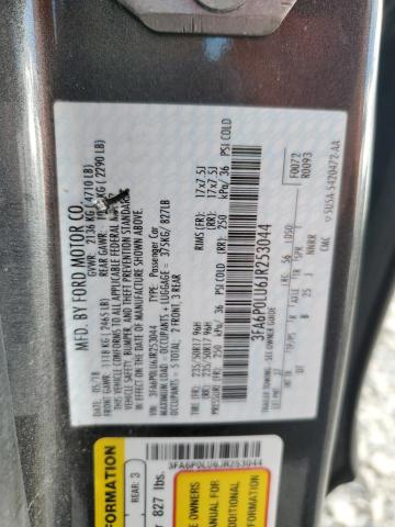 VIN 3FA6P0LU6JR253044 2018 FORD FUSION no.12