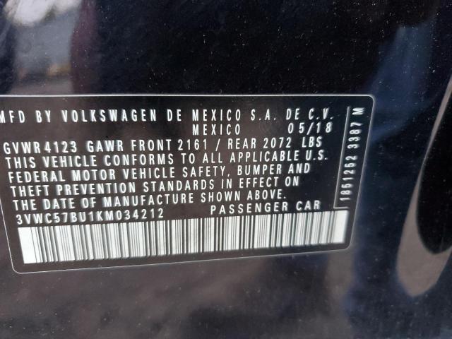 2019 VOLKSWAGEN JETTA S - 3VWC57BU1KM034212