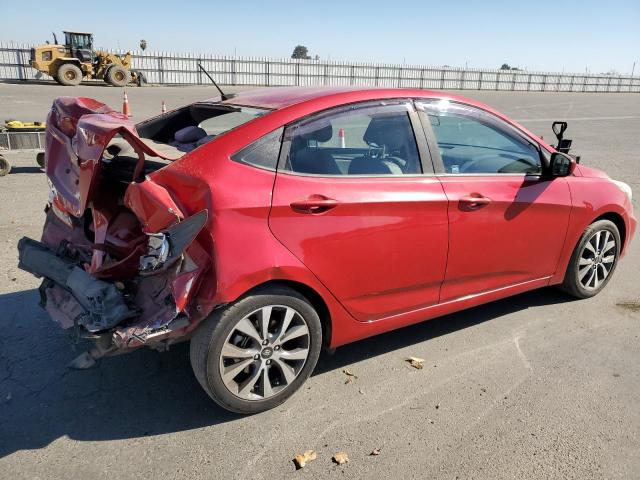 HYUNDAI ACCENT SE 2017 red  gas KMHCT4AE4HU254588 photo #4