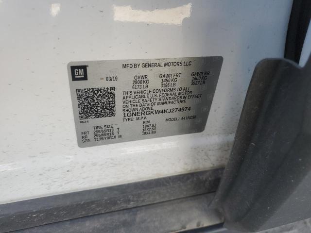 2019 CHEVROLET TRAVERSE L - 1GNERGKW4KJ274974